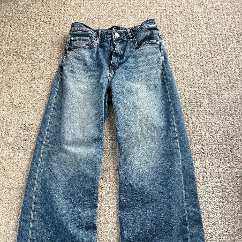 Quince cropped wide leg jeans
